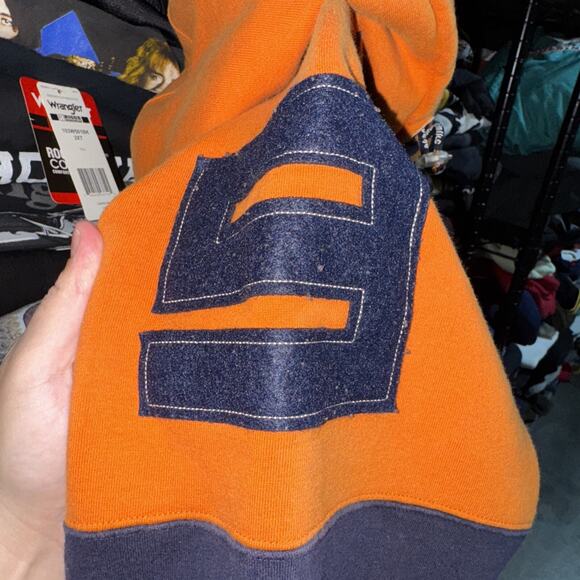 Y2K Akademiks Blue And Orange Zip Up Hoodie Size Xxl - Picture 3 of 8